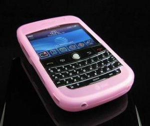 Premium Grip Soft Silicone Skin Cover Case for BlackBerry BOLD 9000 - Baby Pink