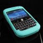Premium Grip Soft Silicone Skin Cover Case for BlackBerry BOLD 9000 - Turquoise