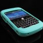 Premium Grip Soft Silicone Skin Cover Case for BlackBerry BOLD 9000 - Turquoise