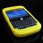 Premium Grip Soft Silicone Skin Cover Case for BlackBerry BOLD 9000 - Yellow