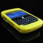 Premium Grip Soft Silicone Skin Cover Case for BlackBerry BOLD 9000 - Yellow