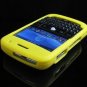 Premium Grip Soft Silicone Skin Cover Case for BlackBerry BOLD 9000 - Yellow