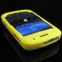 Premium Grip Soft Silicone Skin Cover Case for BlackBerry BOLD 9000 - Yellow