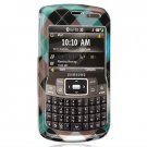 Hard Plastic Design Cover Case for Samsung Jack i637 (AT&T) - Cross Blue Plaid