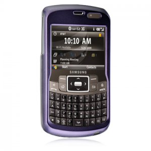 Hard Plastic Rubber Feel Cover Case for Samsung Jack i637 (AT&T) - Purple