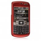 Hard Plastic Rubber Feel Cover Case for Samsung Jack i637 (AT&T) - Red
