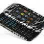 Hard Plastic Design Cover Case for Samsung Impression A877 (AT&T) - Black / Silver Zebra