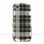 Hard Plastic Design Cover Case for Samsung Instinct S30 - Black Check