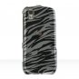 Hard Plastic Design Cover Case for Samsung Instinct S30 - Black Zebra