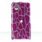 Hard Plastic Design Cover Case for Samsung Finesse R810 (MetroPCS) - Hot Pink Giraffe