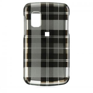 Hard Plastic Design Cover Case for Samsung Magnet A257 (AT&T) - Black Check