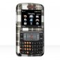 Hard Plastic Design Cover Case for Samsung Magnet A257 (AT&T) - Black Check