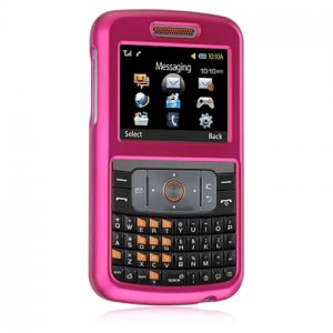 Hard Plastic Rubber Feel Cover Case for Samsung Magnet A257 (AT&T) - Hot Pink