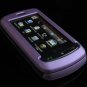 Hard Plastic Full View Rubber Feel Cover Case for LG Xenon GR500 (AT&T) - Baby Purple