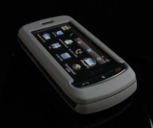 Hard Plastic Full View Rubber Feel Cover Case for LG Xenon GR500 (AT&T) - Gray
