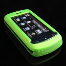 Hard Plastic Full View Rubber Feel Cover Case for LG Xenon GR500 (AT&T) - Neon Green