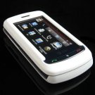 Hard Plastic Full View Rubber Feel Cover Case for LG Xenon GR500 (AT&T) - White