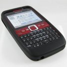 Soft Rubber Silicone Skin Cover Case for Nokia E63 - Black