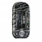 Hard Plastic Design Cover Case for Pantech Matrix Pro C820 - Black / Smoke Zebra