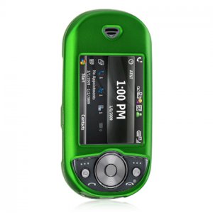 Hard Plastic Rubber Feel Cover Case for Pantech Matrix Pro C820 - Green
