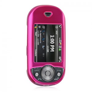 Hard Plastic Rubber Feel Cover Case for Pantech Matrix Pro C820 - Hot Pink