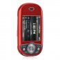 Hard Plastic Rubber Feel Cover Case for Pantech Matrix Pro C820 - Red