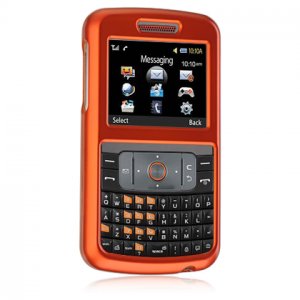 Hard Plastic Rubber Feel Cover Case for Samsung Magnet A257 (AT&T) - Orange