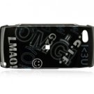 Hard Plastic Design Cover Case for Sidekick LX 2009 - Black Style 2