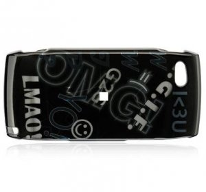 Hard Plastic Design Cover Case for Sidekick LX 2009 - Black Style 2