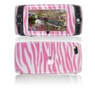 Hard Plastic Design Cover Case for Sidekick LX 2009 - Pink / White Zebra