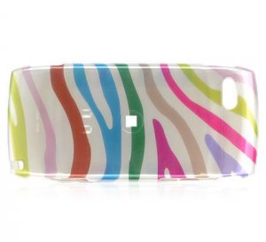 Hard Plastic Design Cover Case for Sidekick LX 2009 - Rainbow Stripes