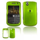 Hard Plastic Glossy Cover Case for BlackBerry Tour 9600/9630 - Neon Green