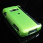 Hard Plastic Glossy Rim Cover Case for LG enV3 VX9200 (Verizon) - Green