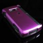 Hard Plastic Glossy Rim Cover Case for LG enV3 VX9200 (Verizon) - Hot Pink