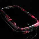 Hard Plastic Design Shield Cover Case for Palm Pre - Black / Pink Flake