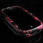 Hard Plastic Design Shield Cover Case for Palm Pre - Black / Pink Flake