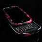 Hard Plastic Design Shield Cover Case for Palm Pre - Black / Pink Flake