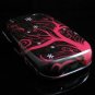 Hard Plastic Design Shield Cover Case for Palm Pre - Black / Pink Flake