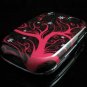 Hard Plastic Design Shield Cover Case for Palm Pre - Black / Pink Flake