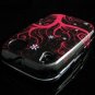 Hard Plastic Design Shield Cover Case for Palm Pre - Black / Pink Flake