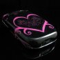 Hard Plastic Design Shield Cover Case for Palm Pre - Pink Heart