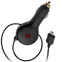 Micro USB Retractable Plug in Car Charger for LG enV Touch VX11000 (Verizon)