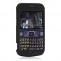 Soft Rubber Silicone Skin Cover Case for Sanyo 2700 - Black