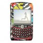 Hard Plastic Design Case for RIM BlackBerry 8330 Curve - Rainbow Butterfly