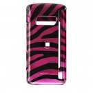 Hard Plastic Design Cover Case for LG enV Touch VX11000 (Verizon) - Plum / Black Zebra