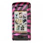 Hard Plastic Design Cover Case for LG enV Touch VX11000 (Verizon) - Plum / Black Zebra