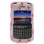 Hard Plastic Bling Design Cover Case for BlackBerry Tour 9600/9630 - Hot Pink Diamond