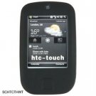 Silicone Skin Cover Case for HTC Touch (CMDA) - Black