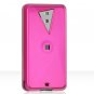 Hard Plastic Shield Cover Case for HTC Fuze / Touch Pro (AT&T GSM) - Hot Pink