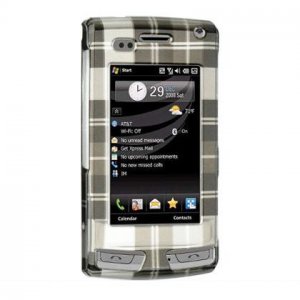 Hard Plastic Design Cover Case for LG Incite CT810 (AT&T) - Black Check
